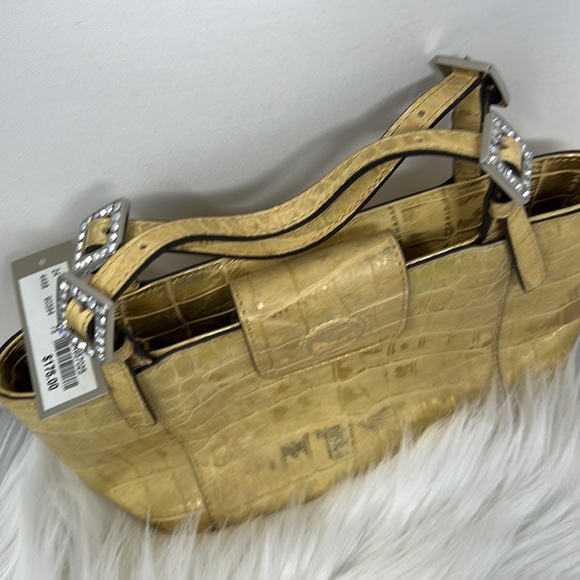 Adrienne Vittadini Croc embossed Mini Purse Magnetic Closure - Picture 4 of 10